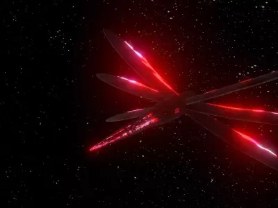 Dark Spaceship-Fighter Class 3D model