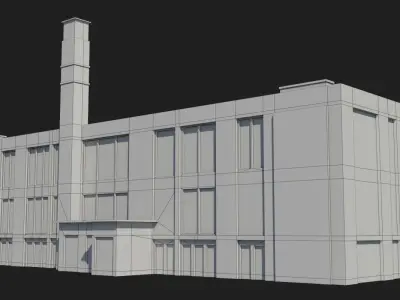 Factory x9 Low-poly 3D model purchase
