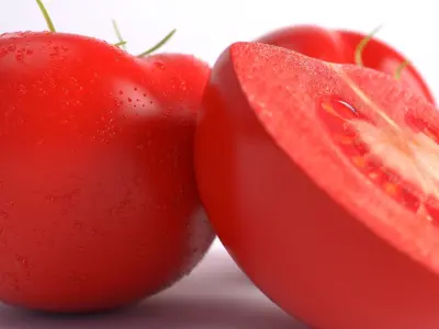 Hyperrealistic Tomato  3D model