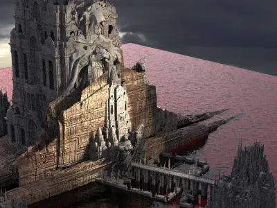 Archon Race Precursor City Kit bash 3D model