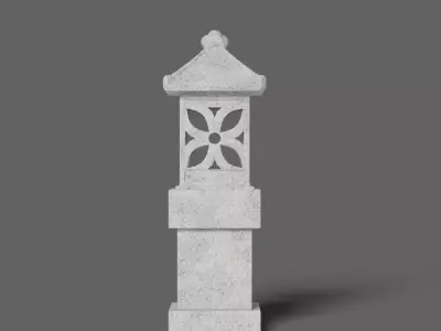 Garden Lamp V01 Balinese Outdoor Light 3D model