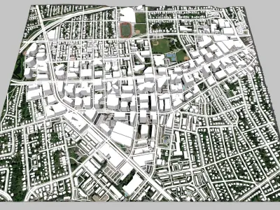 Cityscape Arlington Texas USA 3D model