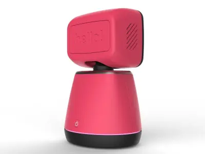 Generic Home Assistant Robot 01 Pink 3D model
