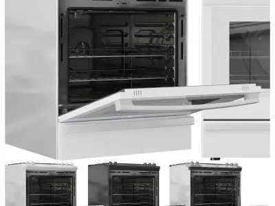 GE Gas Range 30SlideIn 3D model