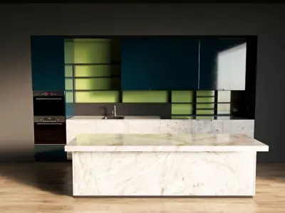 84-Kitchen12 glossy 7 3D model