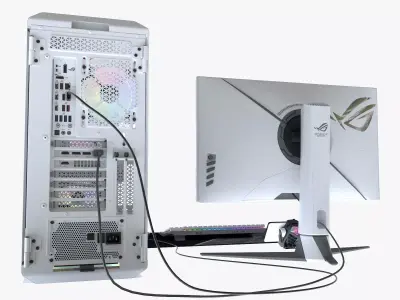 Gaming PC 3D model