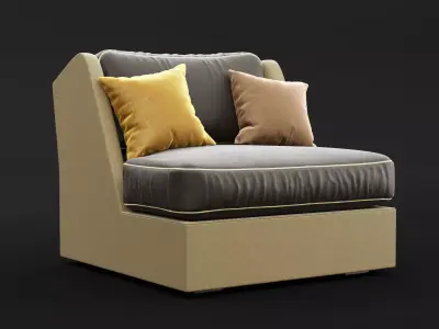 Chair whith pillow 3D model