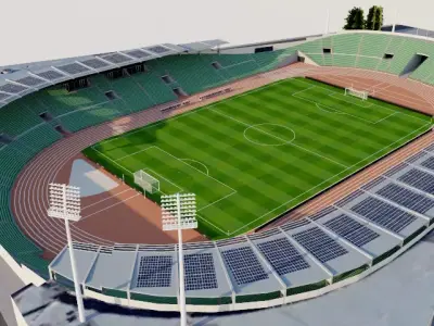 Bislett Stadium - Norway 3D model