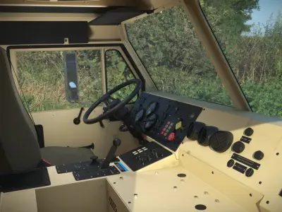 Oshkosh Palletized Load System Military Truck Sand 3D model
