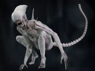 Neomorph Low-poly 3D model