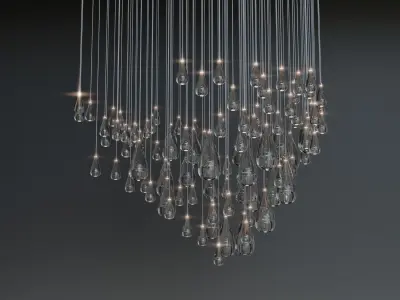 Glass Drops Haida Pendant 3D model