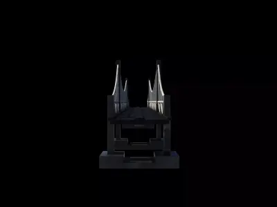 Suspension Bridge 02 3D model
