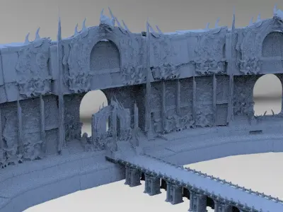 Dantes Underworld scene 2 3D model