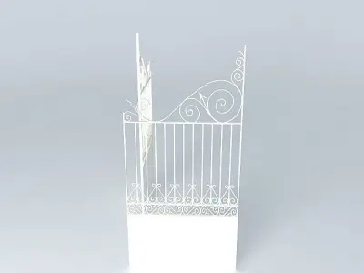 Portal pair of iron gates Free 3D model