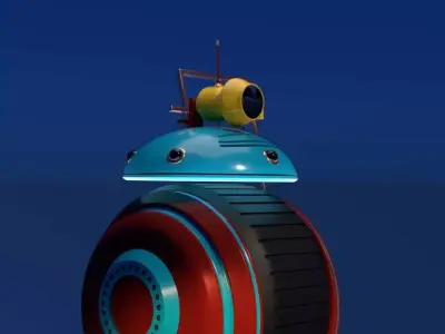 droid with camera 3D model