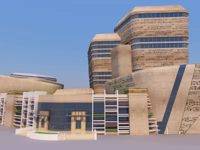0159 - Complex Building 3D model