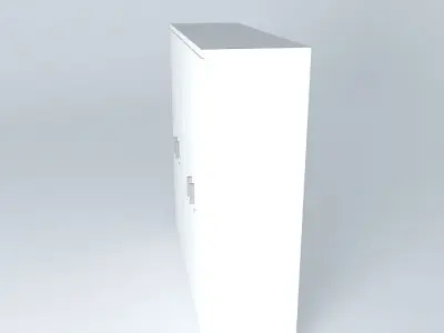 White cabinet Free 3D model