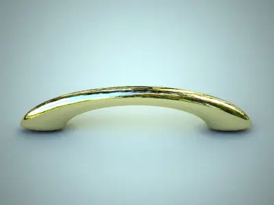 Furniture Door Handle Knob 3d model 14 Low-poly 3D model