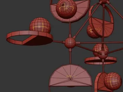 Travis Chandelier 3D model