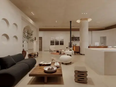   restaurant cafe  interior  3D model