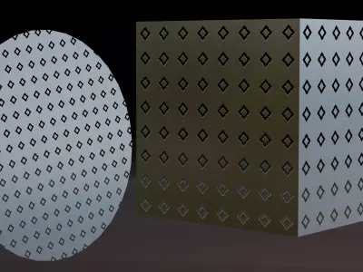 Perforated Metal Sheet Procedural Pack -16 Variations Texture