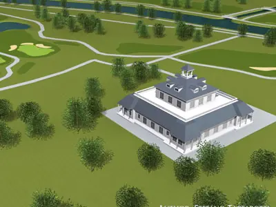 Golfclub golf course 3D model