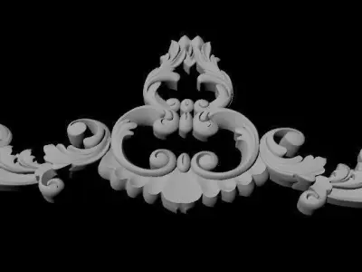 dekor ornate crown 3D model buy