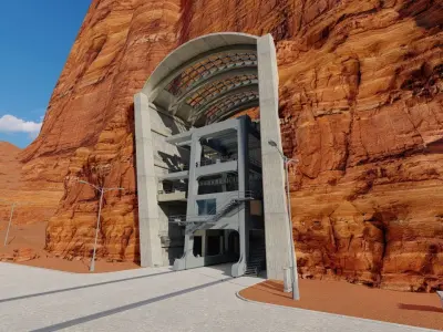 Mine structure-Tunnel structure-Drilling tunnel-mining 3D model