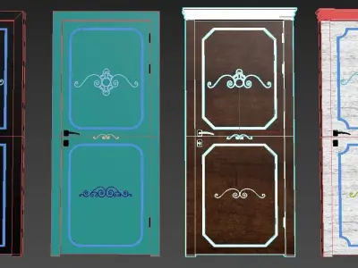 classic doors 3D model