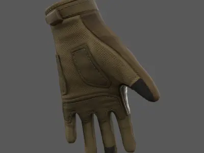 Scifi glove military low poly  Low-poly 3D model
