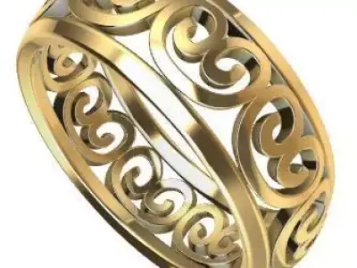 Patterned Ring 3D model Texture Texture shop