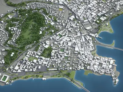 Panama Low-poly 3D model