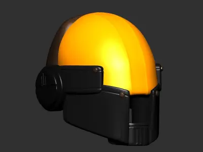 High quality scifi helmet high poly sculpt 3d printable ver 4 3D model