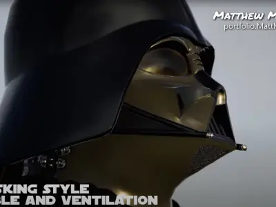 Screen Accurate RotJ Darth Vader VR Avatar Low-poly 3D model