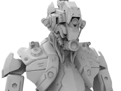 Mecha or Robot Scifi inspired  3D model