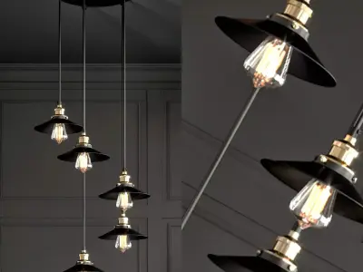 Loft Cone Pendant 5 3D model