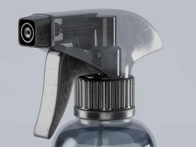 Plastic Spray Bottle - Hand Sanitizer atomizer 3D model