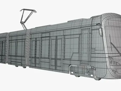 Tram Hyundai Warsaw 3D model