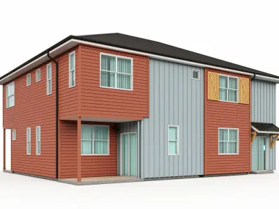 Single Family House-4 3D model