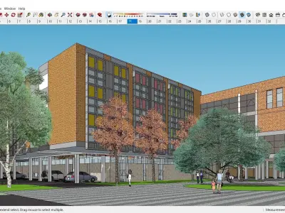 Sketchup School and University K5 3D model