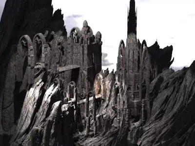 Mines of Moria Temple Fortress 3  3D model