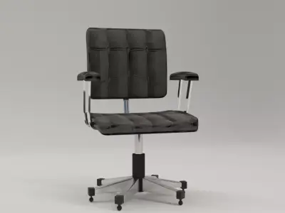 Highly Realistic Office Chair Low-poly 3D model