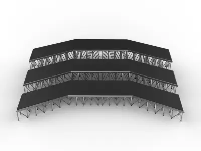 Portable stage 3D model