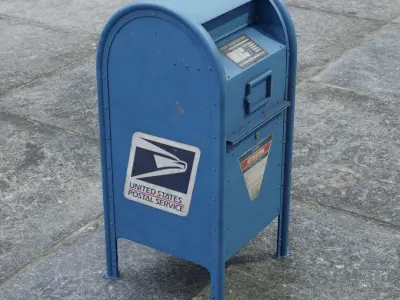 Mailbox  -  UDIM - 2K Textures 3D model