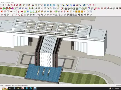 Gate house 3d model 3D model