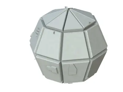 Sci Fi Object No 3397 Low Poly Low-poly 3D model