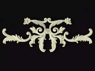 dekor ornate scrolls 3D model