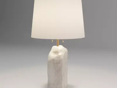 Raw Alabaster Lamp 3D model