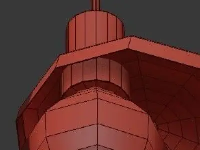 Raw P lamp hanging 3D model