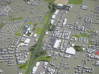 Murrieta  Low-poly 3D model